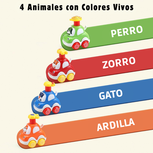 Carritos Press and Go – Juguete de impulso para diversión sin pilas