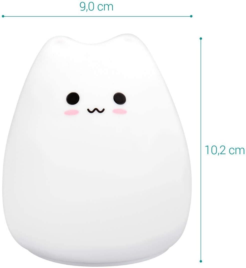 Lámpara Gatito Suave – Little Cat Silicone Light con toque y 3 modos de luz