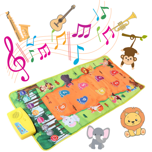 Tapete Musical Interactivo de Animales – Piano Infantil 85×43 cm