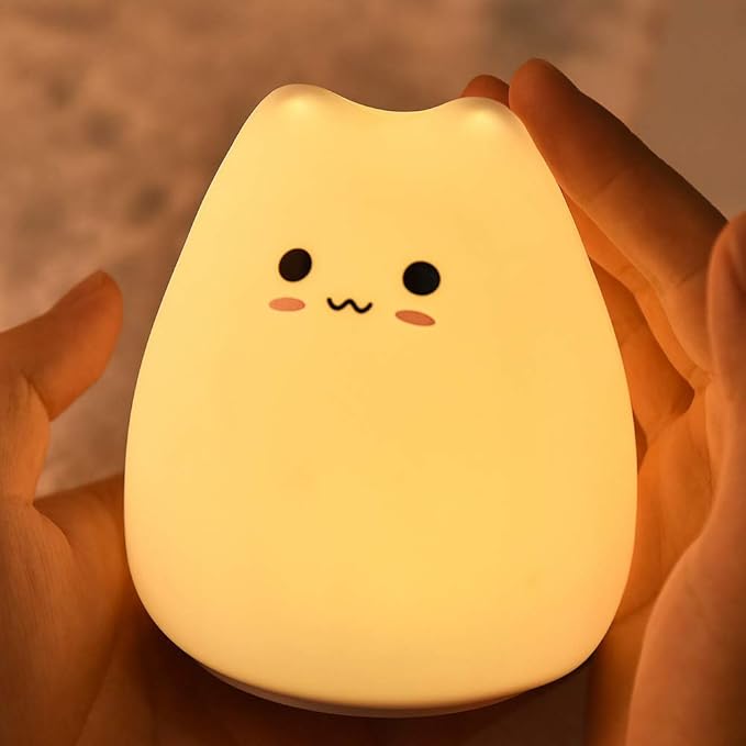 Lámpara Gatito Suave – Little Cat Silicone Light con toque y 3 modos de luz