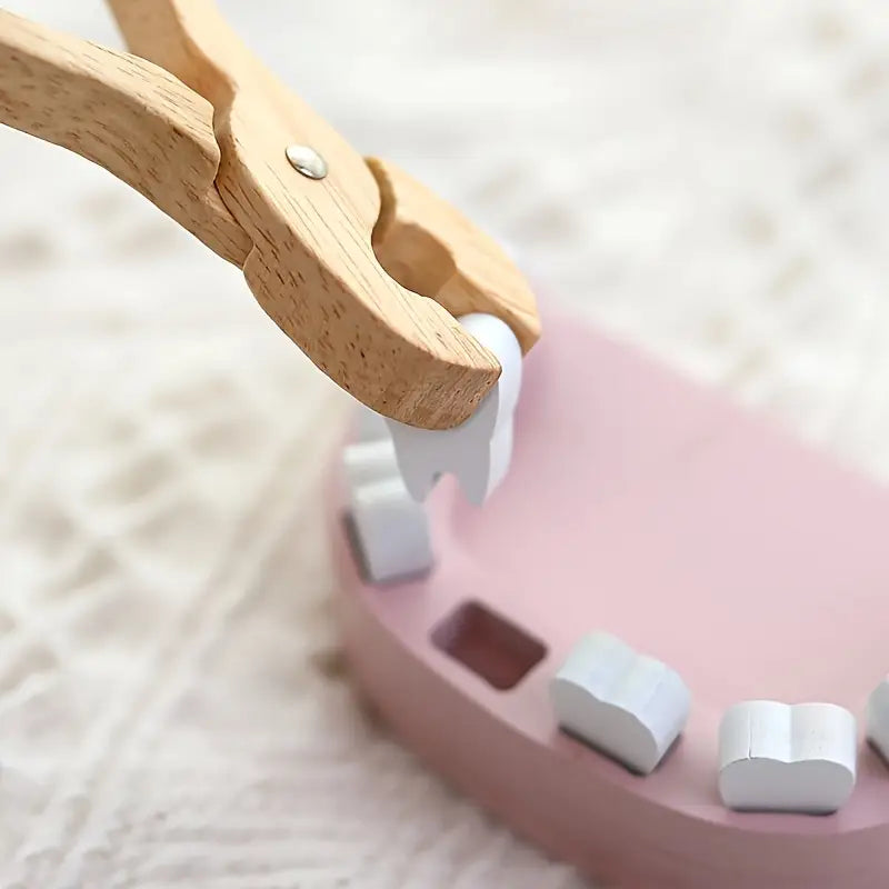 🦷 Set de Dentista Didáctico de Madera – Juego de Roles Infantil