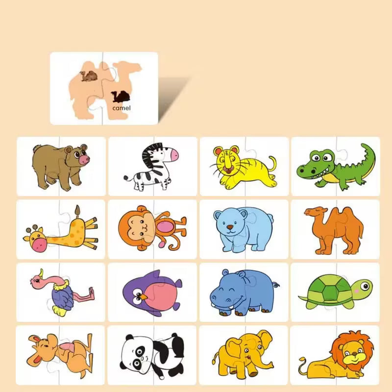 Match Puzzle de Animales – Rompecabezas Infantil de Asociación
