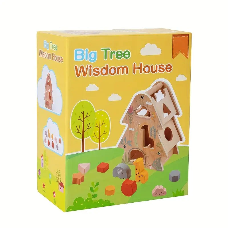 "Casa del Saber" - Casa Árbol Educativa de Madera con Laberinto Mágico