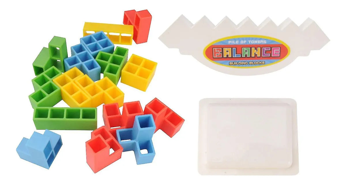 ⚖️ CuboBalance de Madera – Juego de Equilibrio y Habilidad Infantil