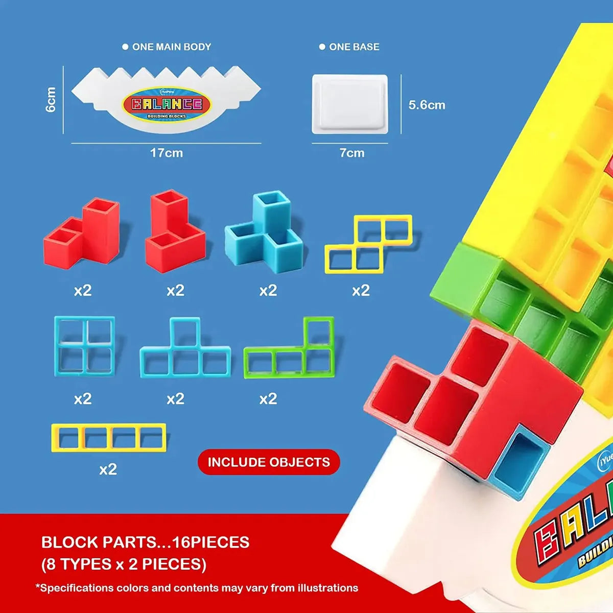 ⚖️ CuboBalance de Madera – Juego de Equilibrio y Habilidad Infantil
