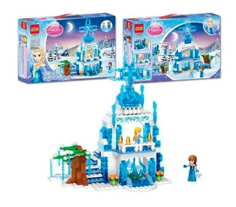 👑 Castillo Princesa de Hielo – Bloques de Construcción Infantiles