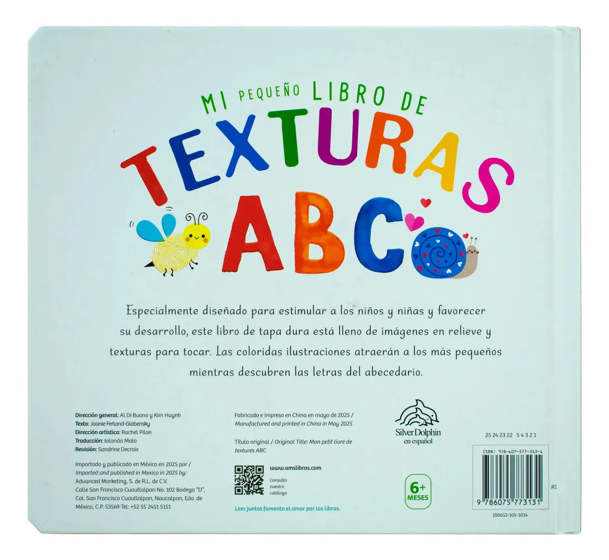 Mi pequeño libro de texturas: Versión "123" y/o Versión "ABC"