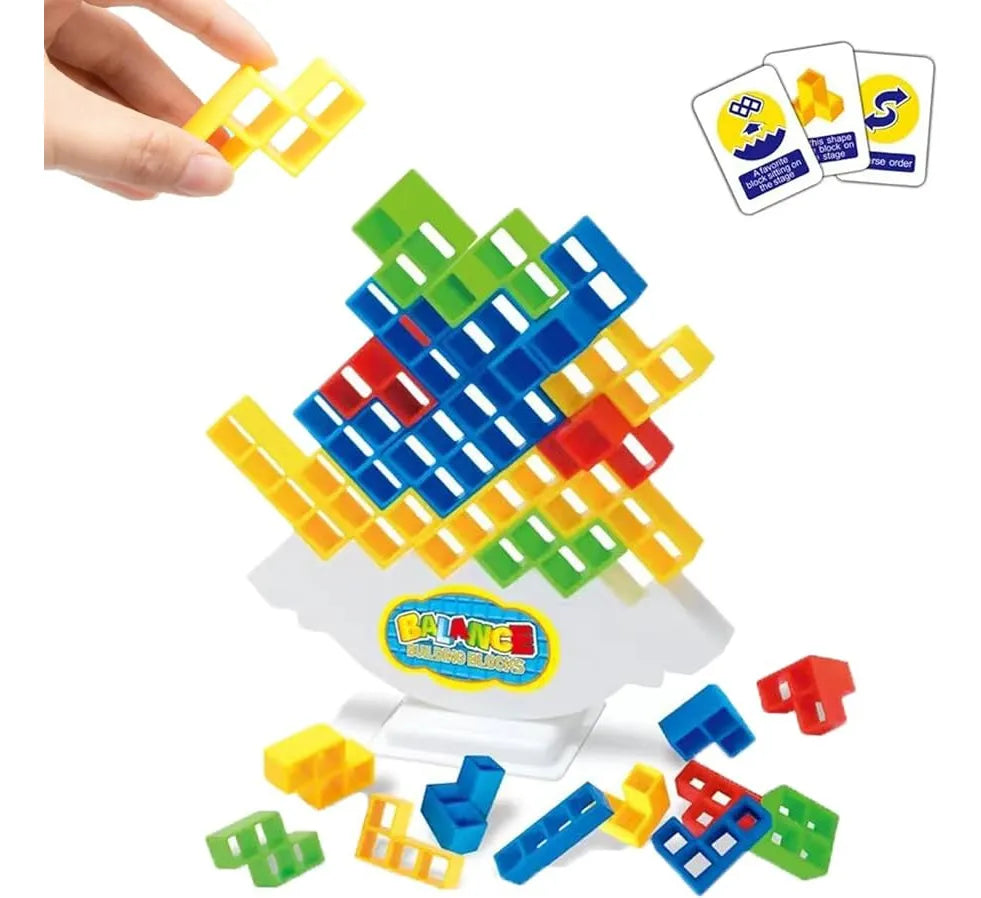 ⚖️ CuboBalance de Madera – Juego de Equilibrio y Habilidad Infantil