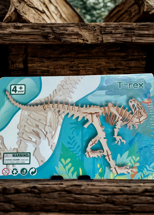 DinoPuzzle 3D: Rompecabezas de T-Rex para Armar (4+ años)