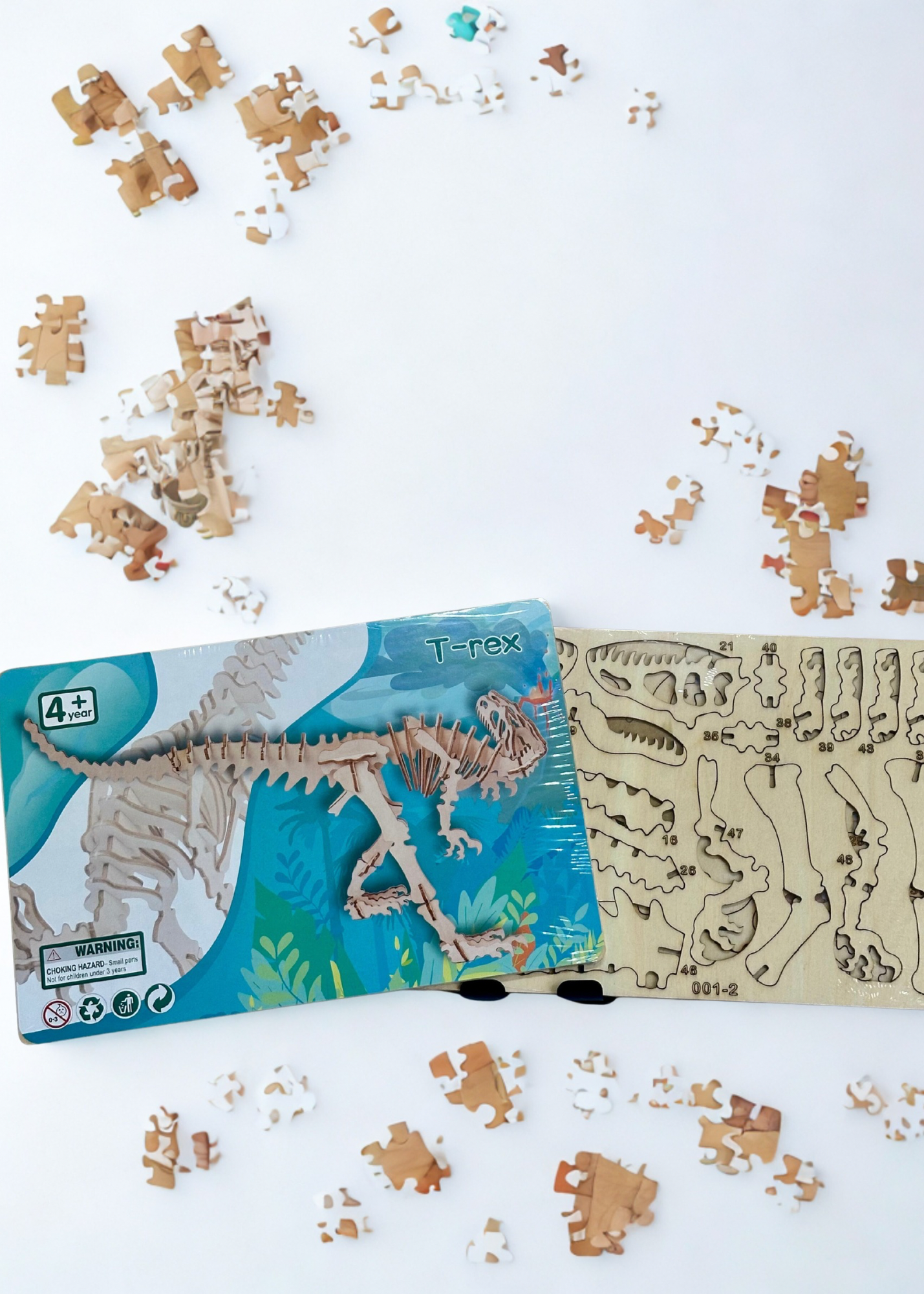 DinoPuzzle 3D: Rompecabezas de T-Rex para Armar (4+ años)