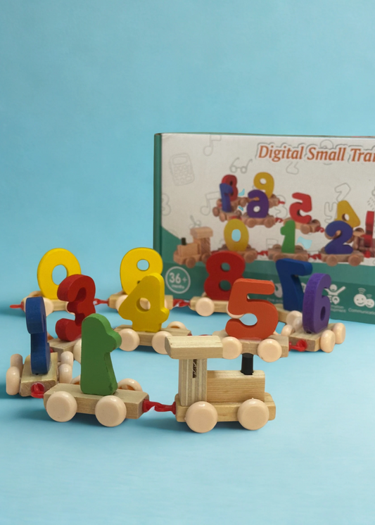 "TreniAprende" - Tren Educativo de Madera con Números y Formas