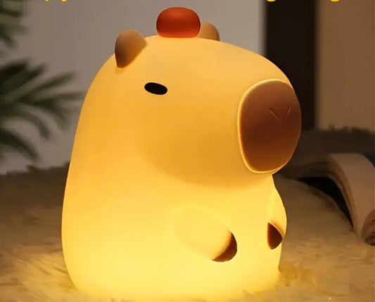 Lámpara Capibara Fluorescente – Luz Nocturna Infantil Decorativa