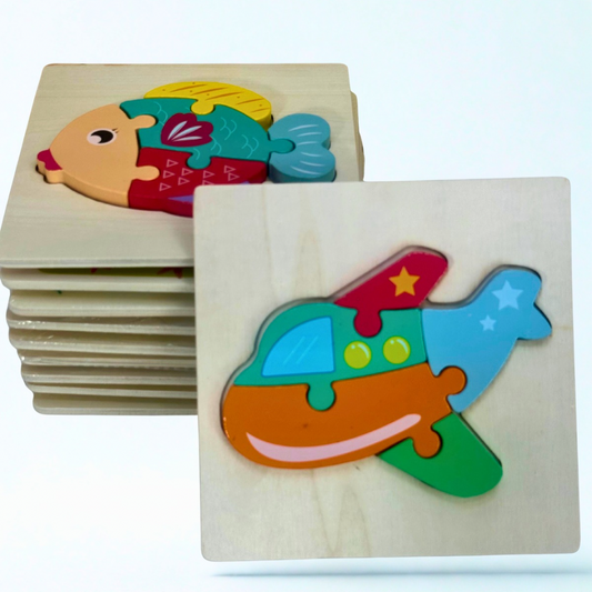 "Pequepuzzle: Aprendo Jugando" Rompecabezas de Madera con Encantadores Diseños
