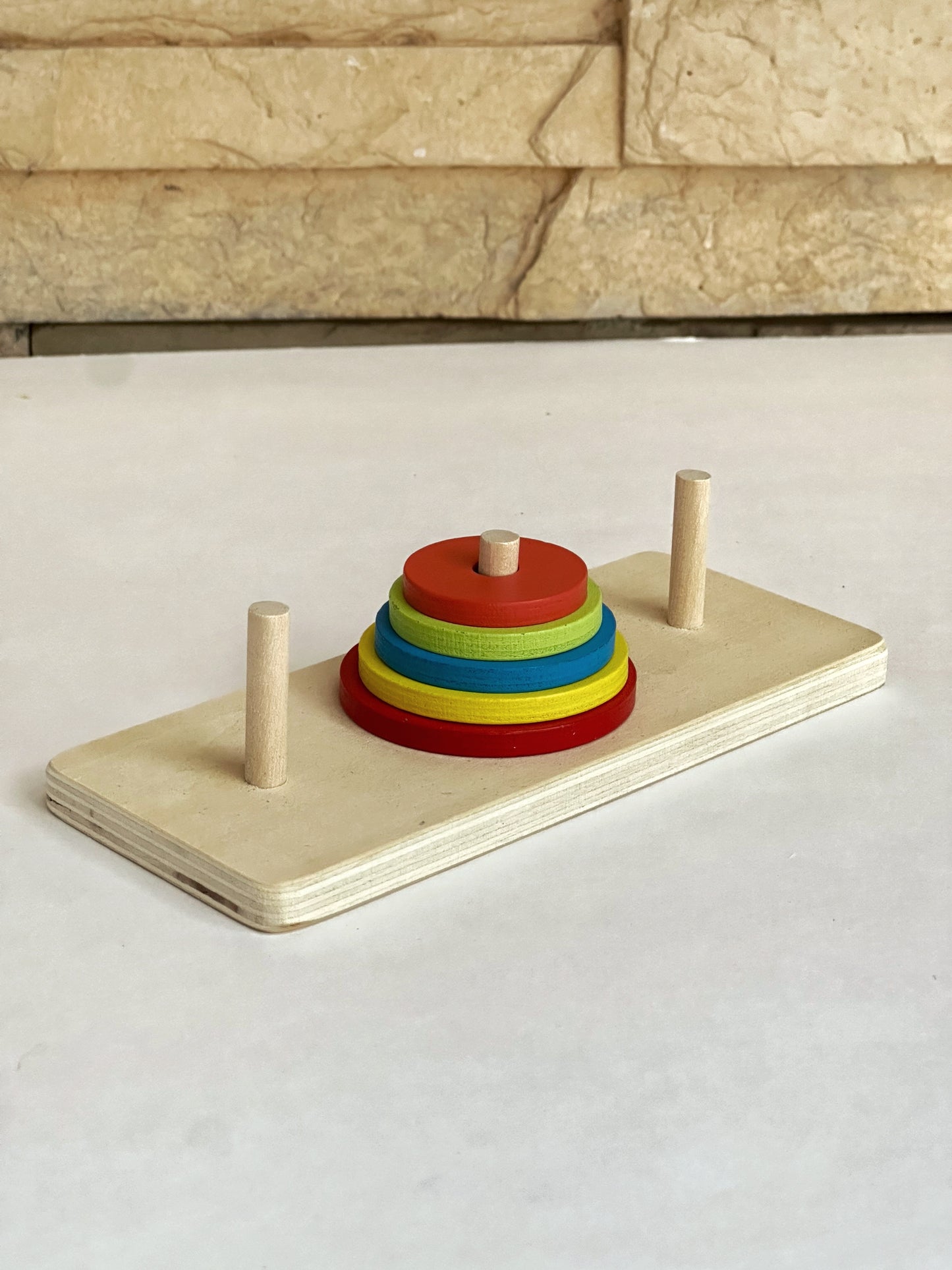 "Torre Mágica Tous" - Juego de Apilamiento Premium de Madera Maciza