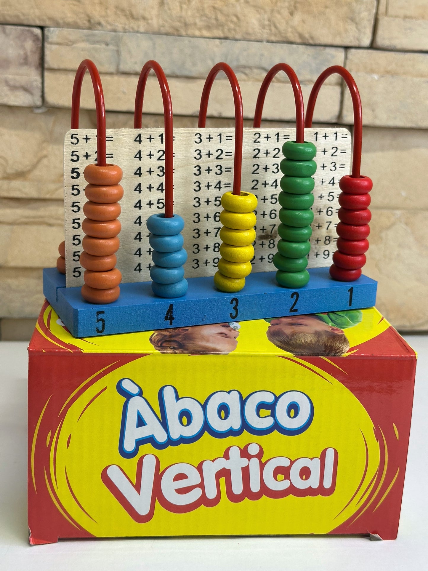 Ábaco de Madera Educativo Vertical