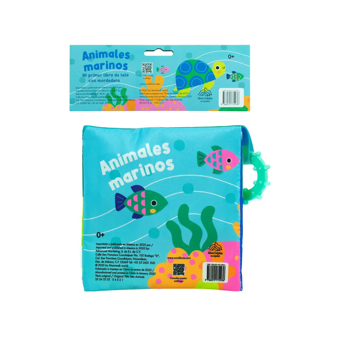 Libro de Tela con Mordedera – Animales Marinos