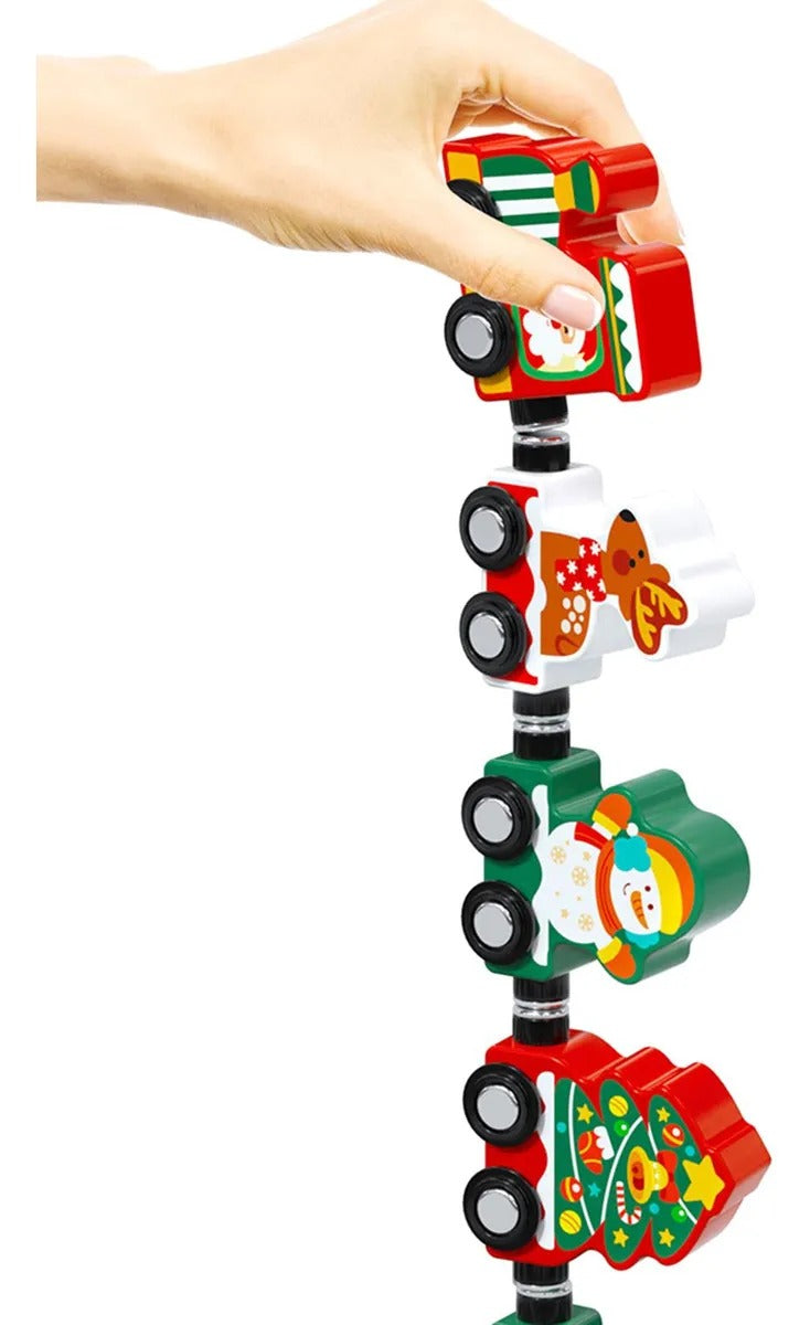 Tren Navideño de Madera – Decorativo y Didáctico con Figuras de Navidad