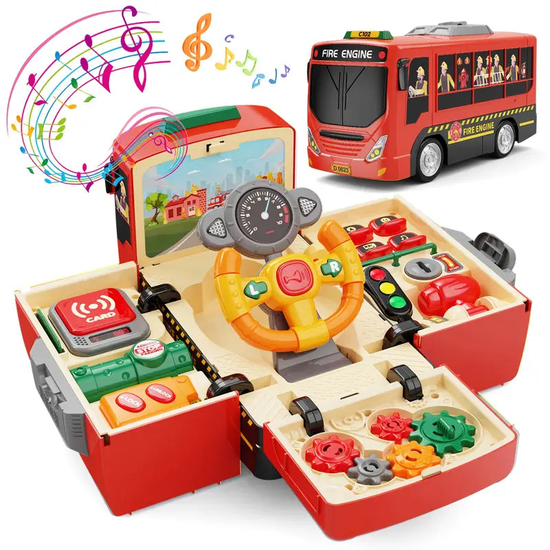 Autobús Interactivo – Juguete didáctico con bloques y actividades