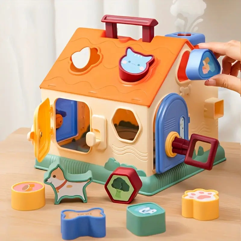Casita Didáctica de Mascotas | Juguete Educativo Encajable