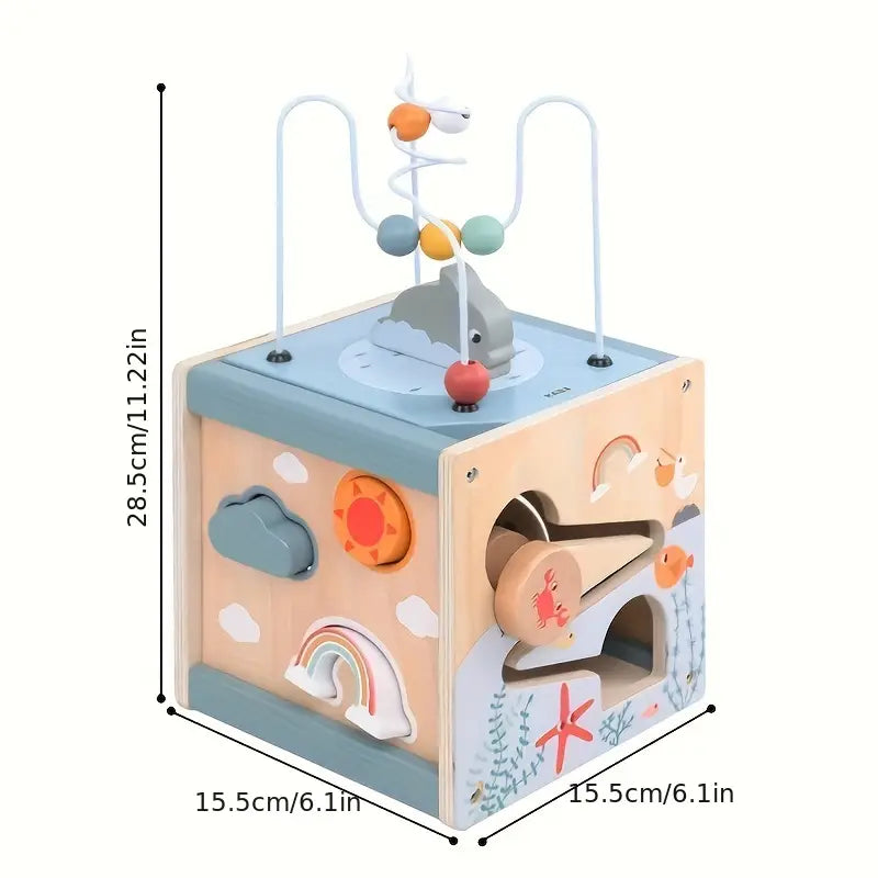 "Cubo Oceánico IQ" - Cubo Dinámico del Océano con 6 Juegos Educativos