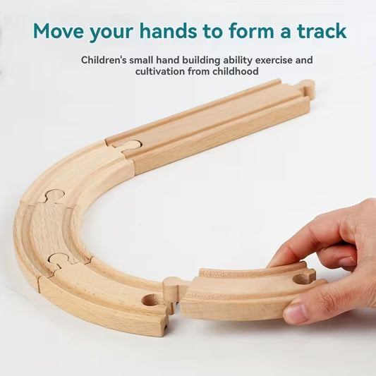 Granja sobre Rieles – Juego de Tren de Madera Educativo