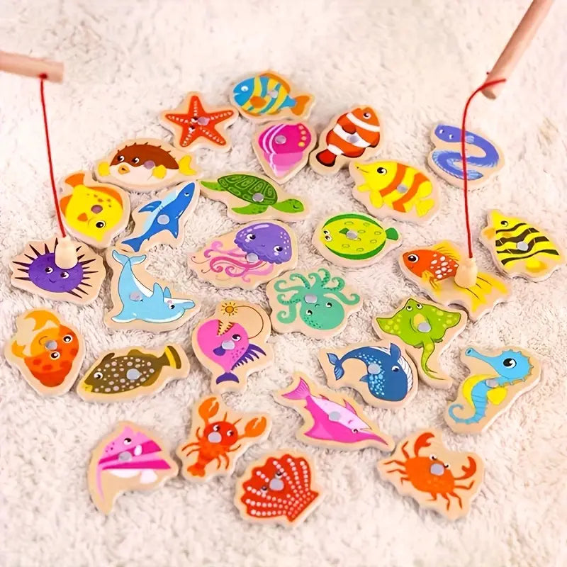 Juego de Pesca Magnética Infantil  "Magnetic Ocean Adventure"
