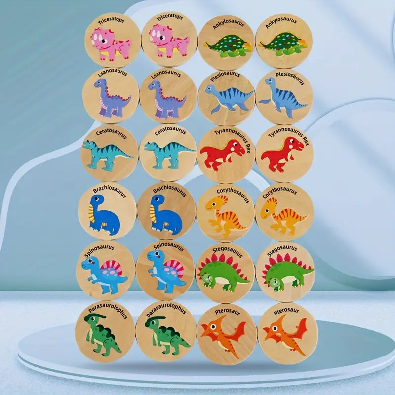 DinoMatch: Memorama Prehistórico de Dinosaurios (15cm x 18cm)