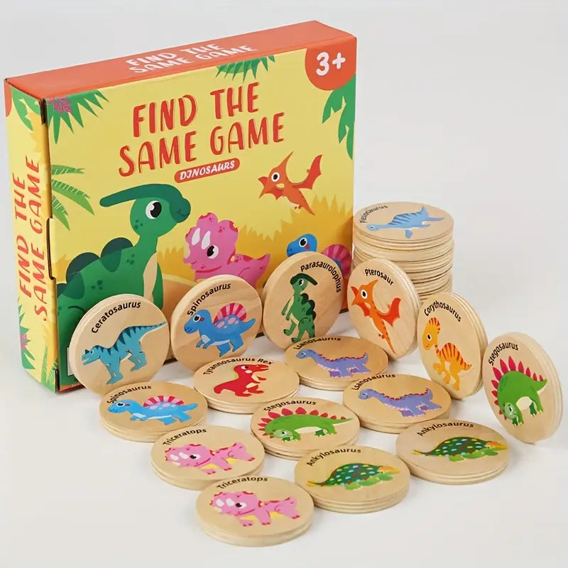 DinoMatch: Memorama Prehistórico de Dinosaurios (15cm x 18cm)
