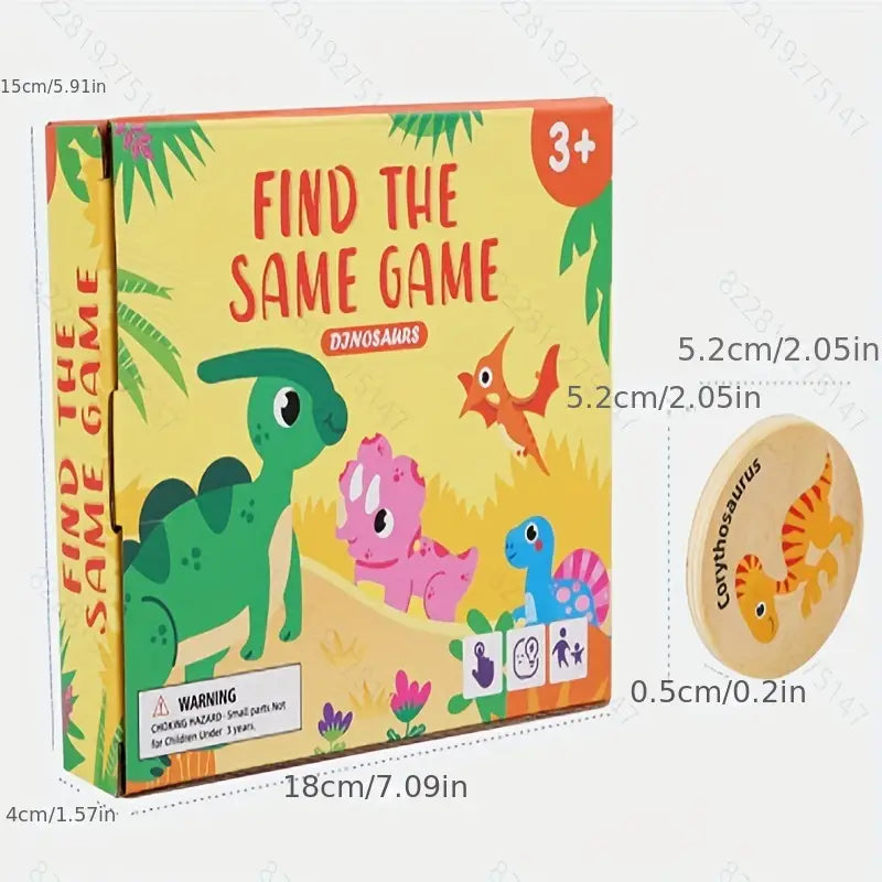 DinoMatch: Memorama Prehistórico de Dinosaurios (15cm x 18cm)