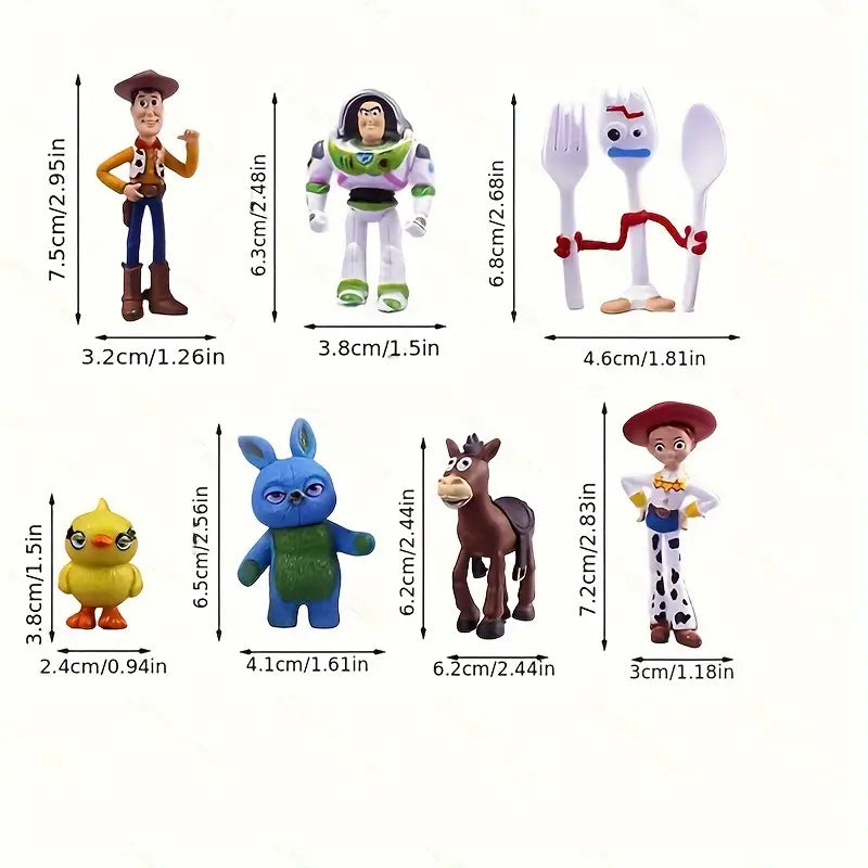 🌟 ¡Set Buzz & Woody: Aventuras en Miniatura (7 Piezas de Toy Story)!