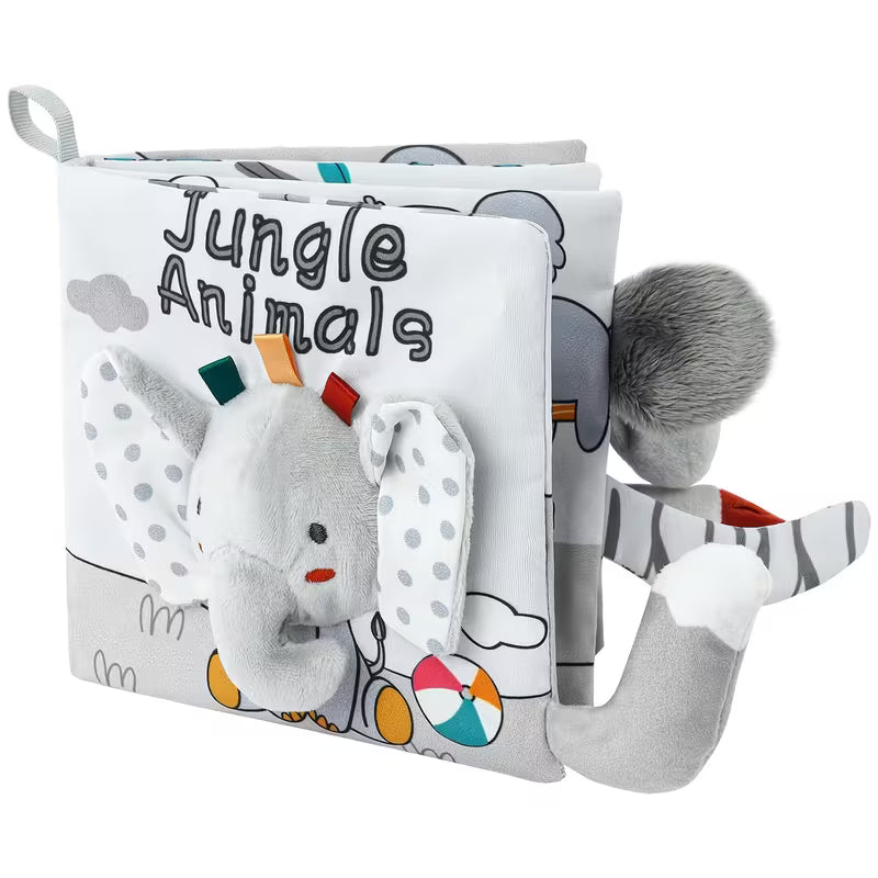 Libro de Tela Elefante 3D – Juguete sensorial para bebé