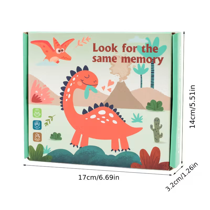 Memorama Didáctico de Dinosaurios – Juego Educativo de Madera