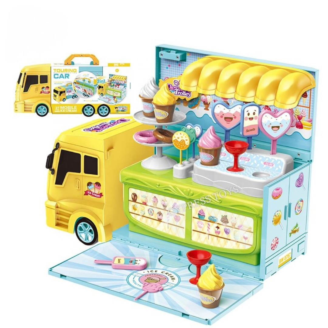 Carrito de Helados 2 en 1 – Juego Didáctico de Postres y Sabores
