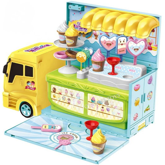 Carrito de Helados 2 en 1 – Juego Didáctico de Postres y Sabores