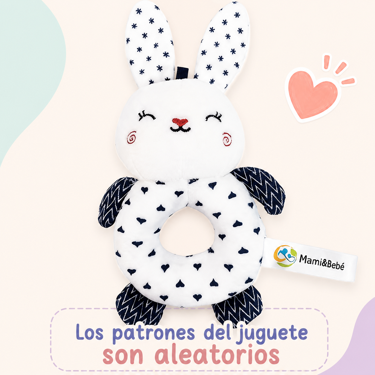 Sonajero Blanco y Negro – Estimulación temprana para bebé