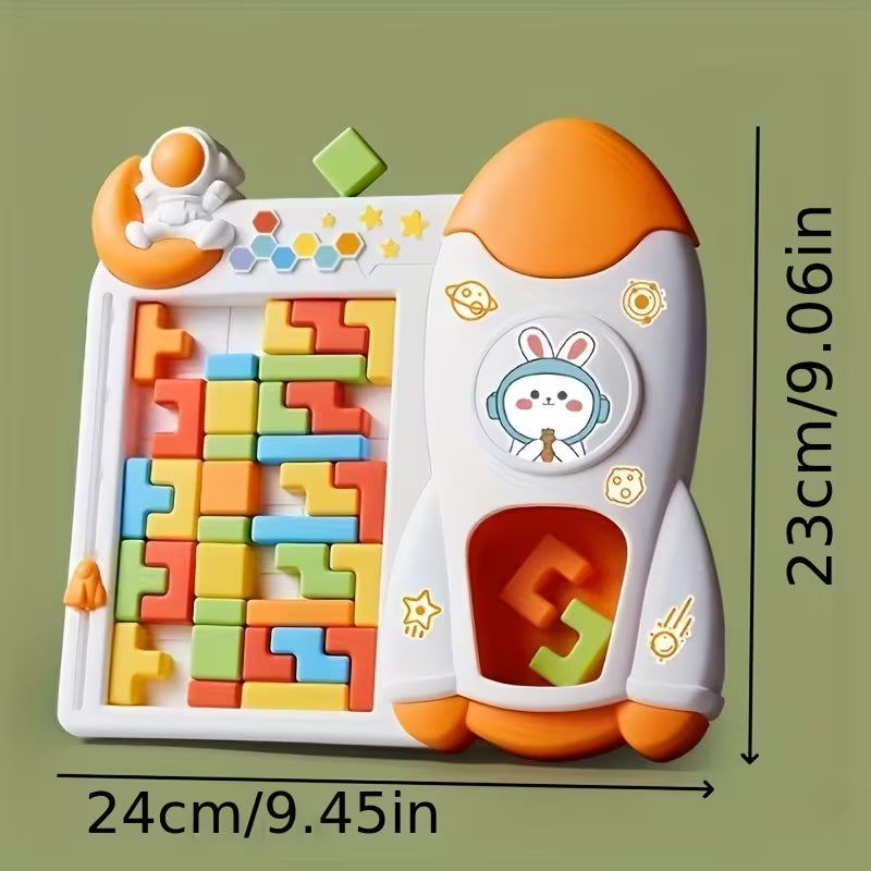Tetris al Espacio – Rompecabezas Montessori de Lógica
