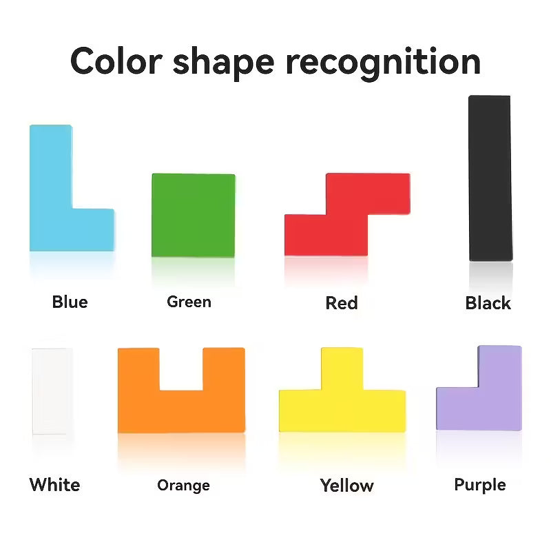 Rompecabezas Lógico de Madera – Inteligencia y Formas tipo Tetris