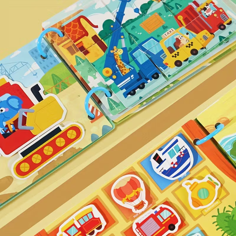 Busy Book Interactivo Temático – Libro Educativo Montessori