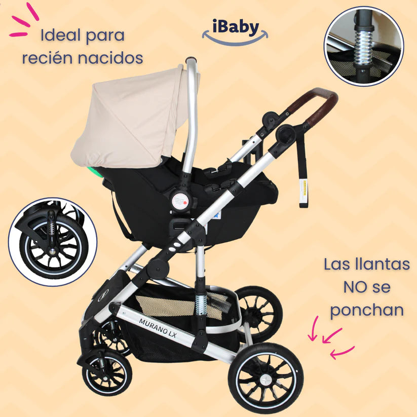 Carriola Murano 4 en 1 iBaby – Travel System Premium