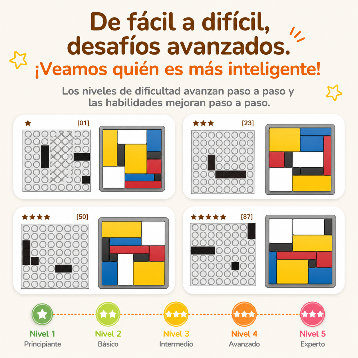 Tetris de Madera – Rompecabezas y desafío lógico