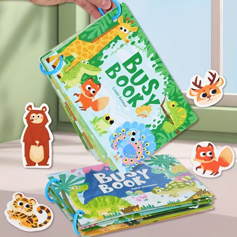 Busy Book Interactivo Temático – Libro Educativo Montessori
