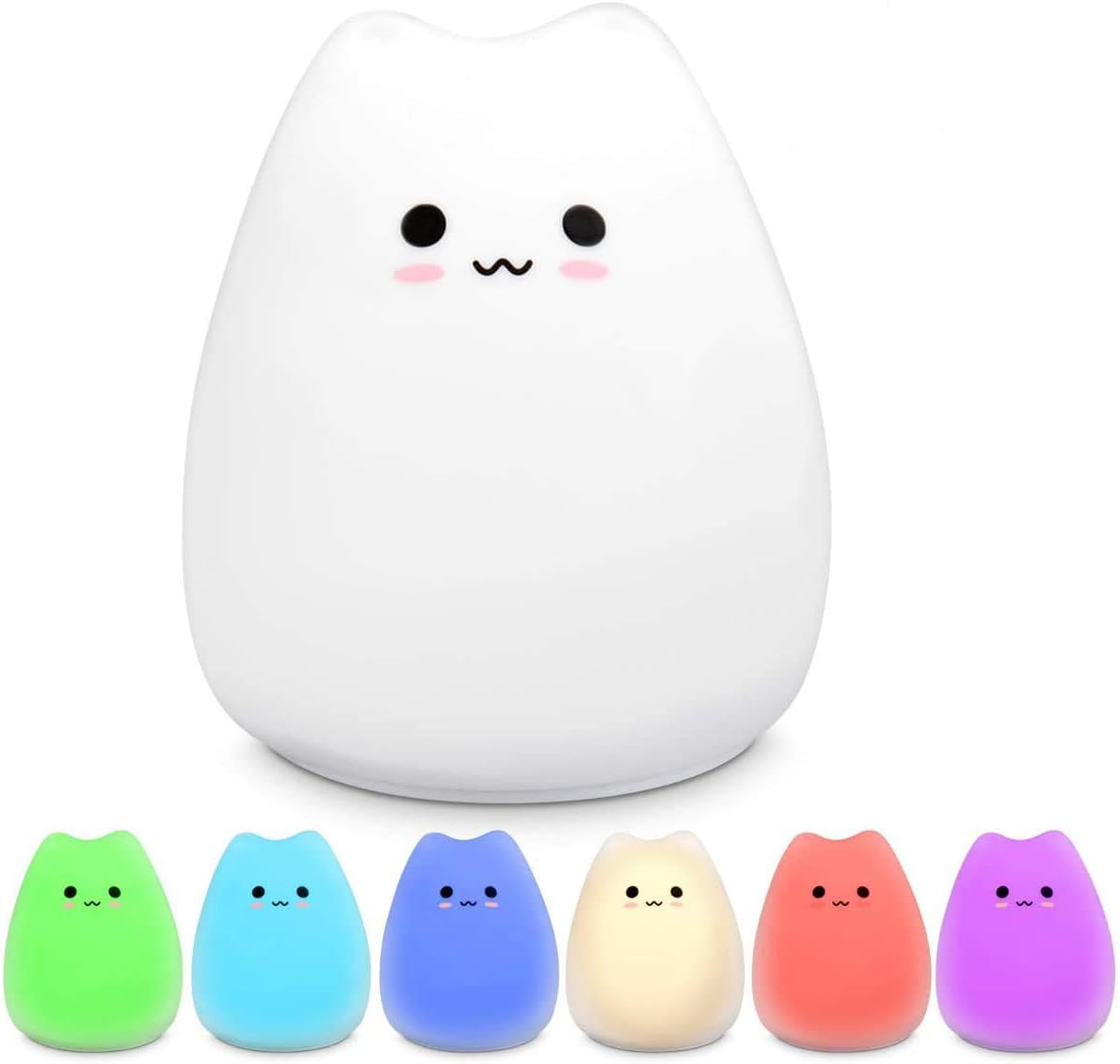 Lámpara Gatito Suave – Little Cat Silicone Light con toque y 3 modos de luz