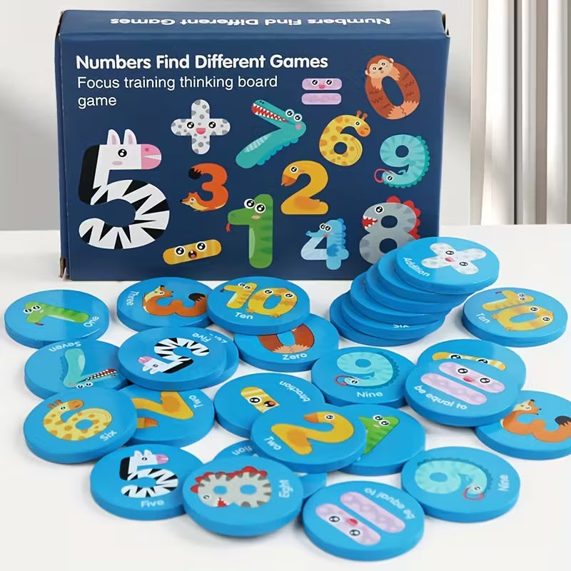 Memorama Didáctico Montessori – Números o Transporte para Aprender Jugando