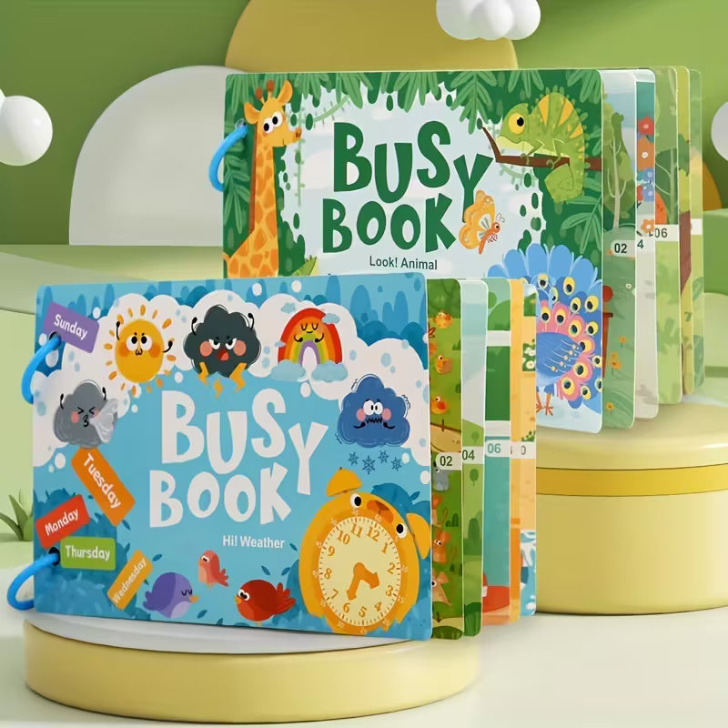 Busy Book Interactivo Temático – Libro Educativo Montessori