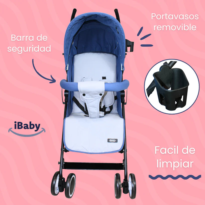 Carriola Ischia iBaby – Bastón ultraligera y plegable