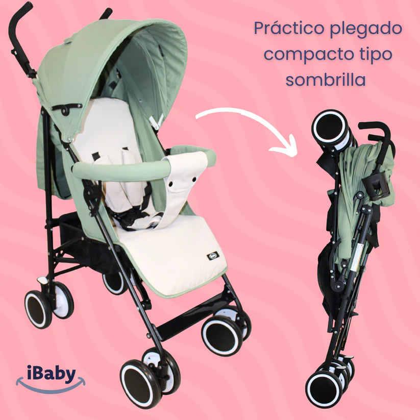 Carriola Ischia iBaby – Bastón ultraligera y plegable
