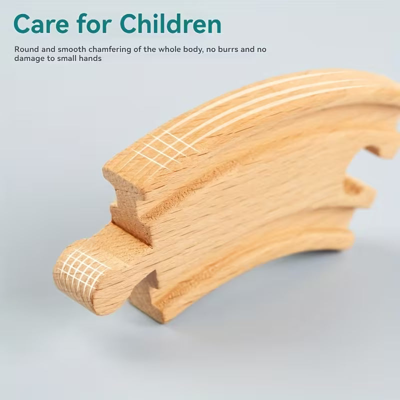 Granja sobre Rieles – Juego de Tren de Madera Educativo