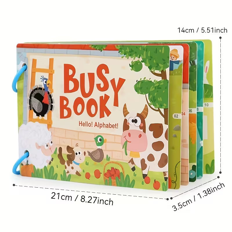 Busy Book Interactivo Temático – Libro Educativo Montessori