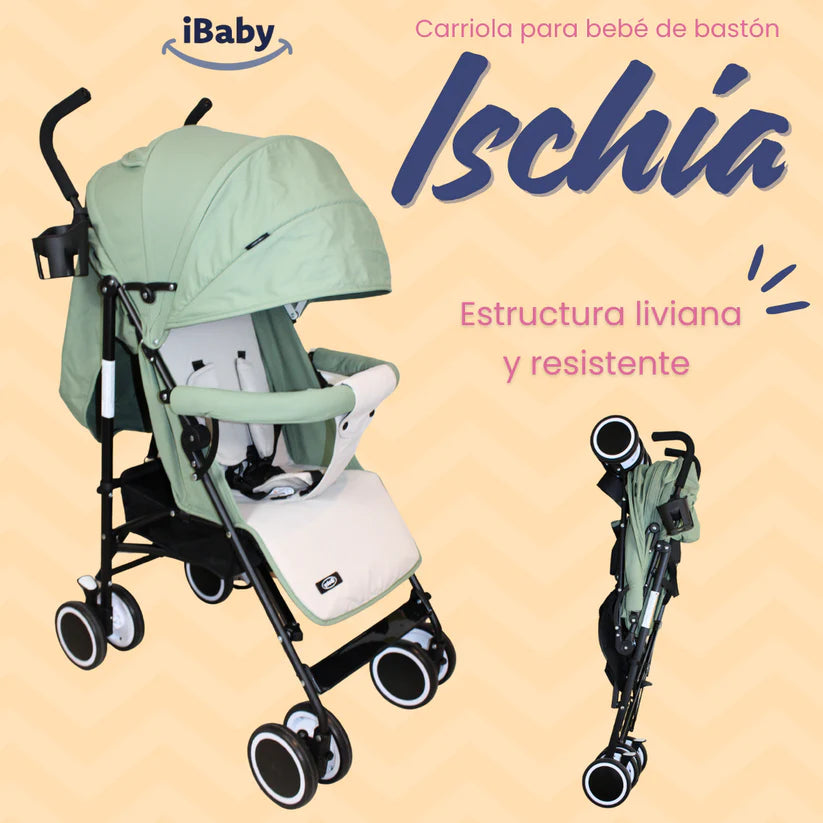 Carriola Ischia iBaby – Bastón ultraligera y plegable