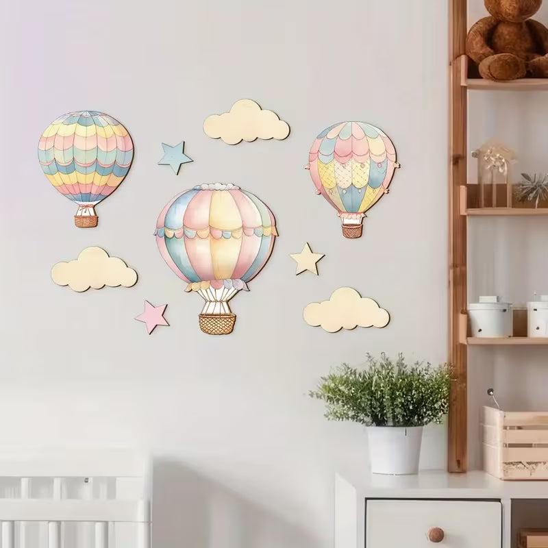 Globos Aerostáticos Rosa – Decoración de pared infantil